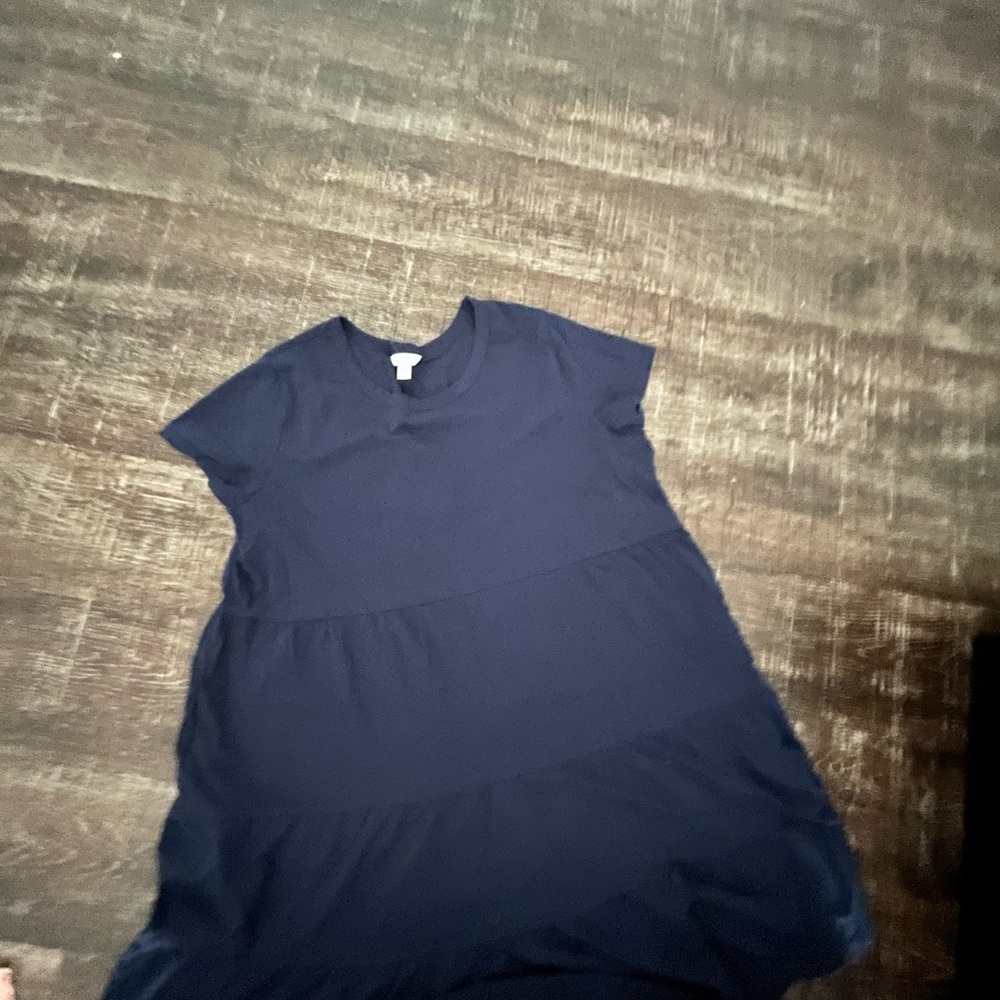 Time and Tru Navy Blue Top